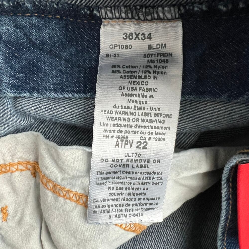 Steelgurd FR Pro Blue Carpenter Jeans 2112 Westex Indura CAT 2 Actual 36x33 - Picture 11 of 12